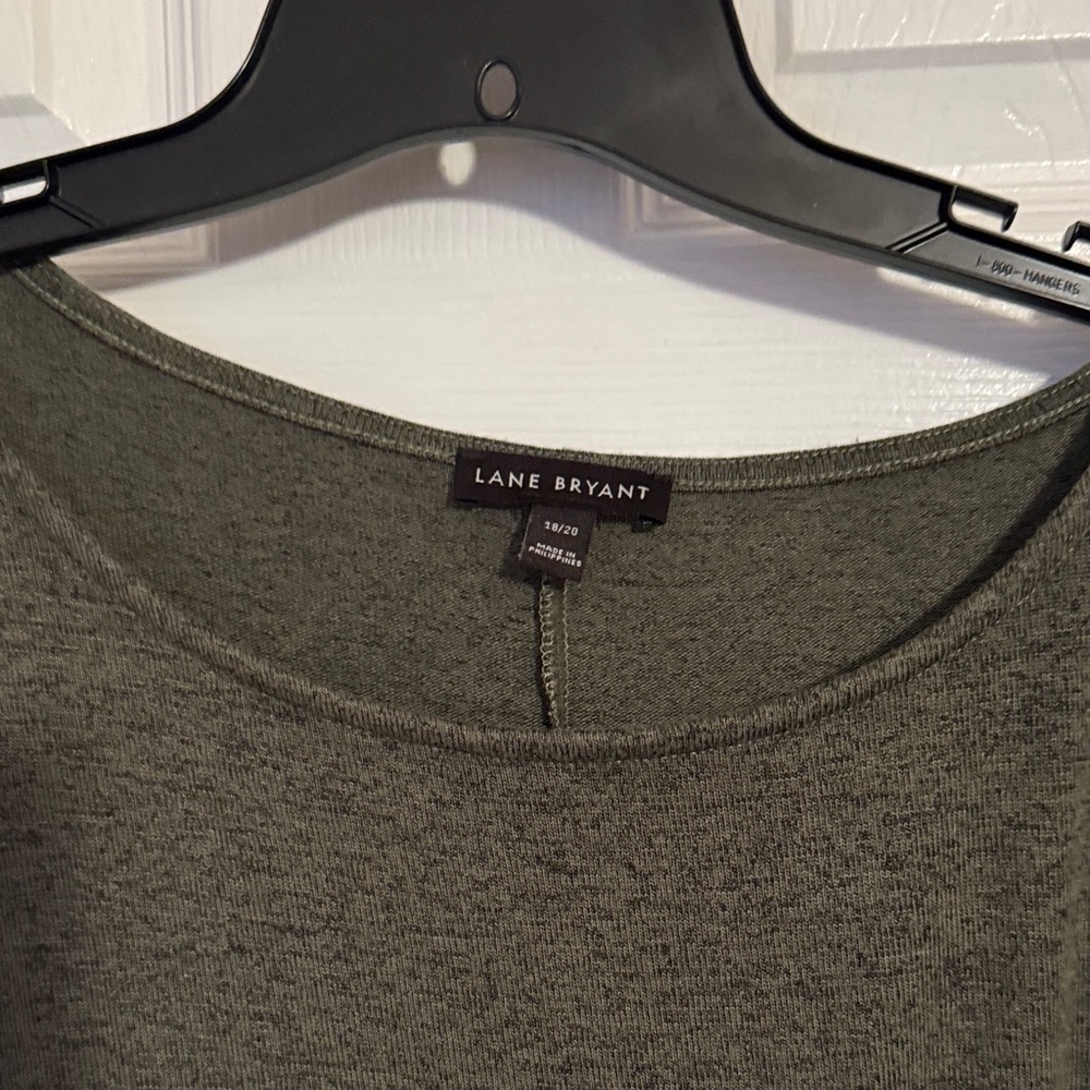 Lane Bryant Women's Green Crew Neck dress